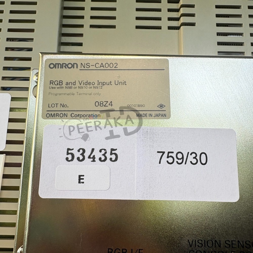 NS-CA002 OMRON, RGB/Video Input Unit , Expadite ship Tested.