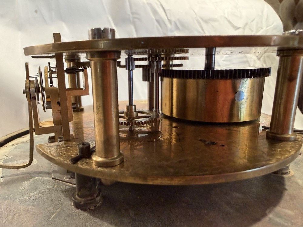 Huge Antique Brass English Ships Clock