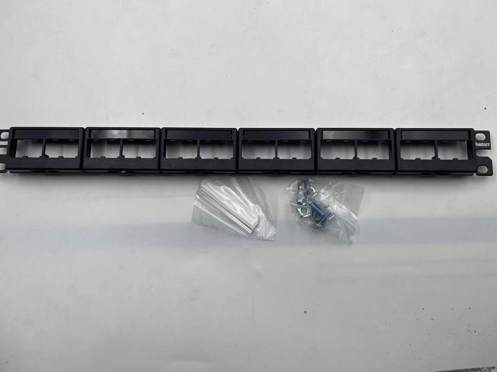 Panduit Mini CPP24WBLY modular patch panel, suitable for CAT6, 5E 24 port