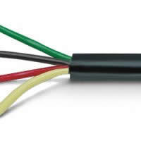 Black 4 Conductor Wire 4 wires,16 gauge each PVC Casing High Grade By the Foot