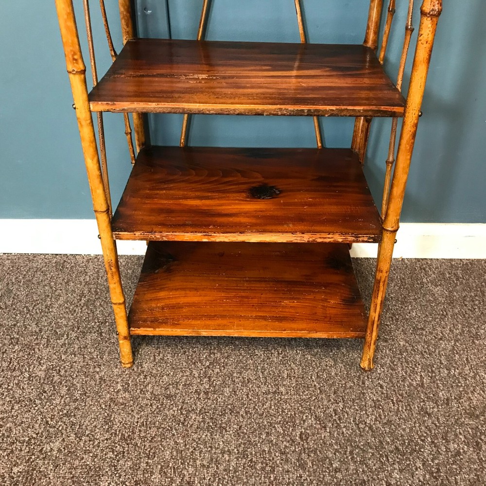 Antique Rattan Bookshelf
