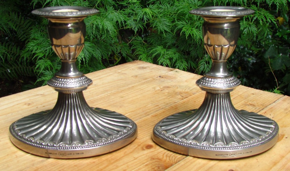 Falstaff Vintage Silver Plated Candlesticks