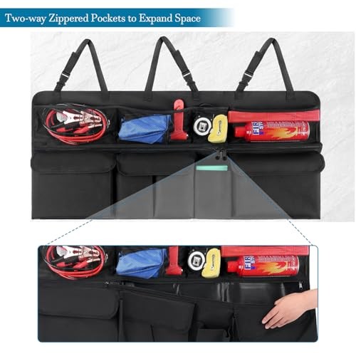 Car Trunk Organizer, Upgraded Version Expand Space Hanging Trunk Organizer
