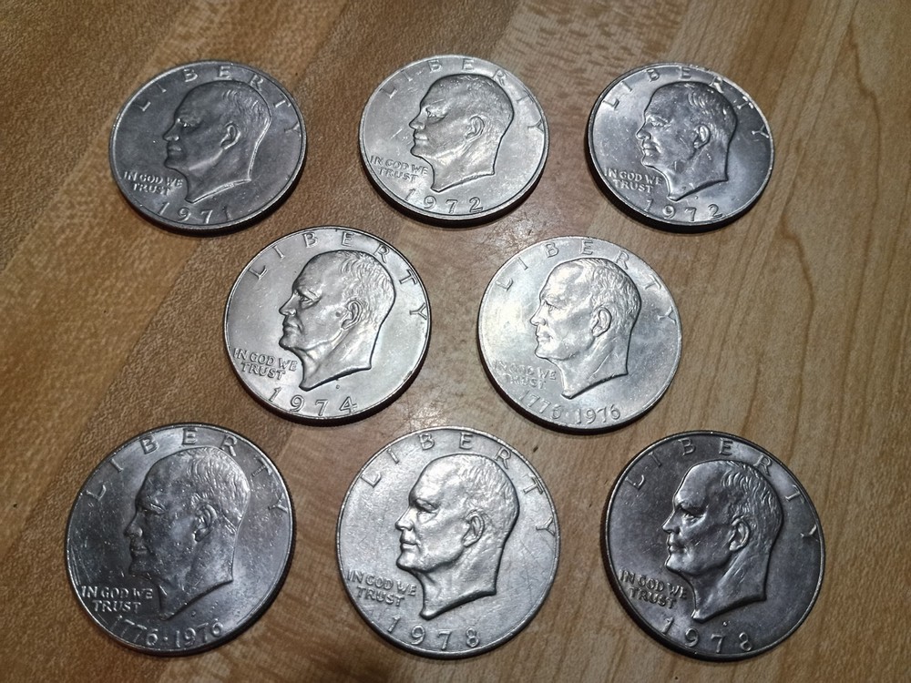 Eisenhower dollar clad-You will receive 1 coin