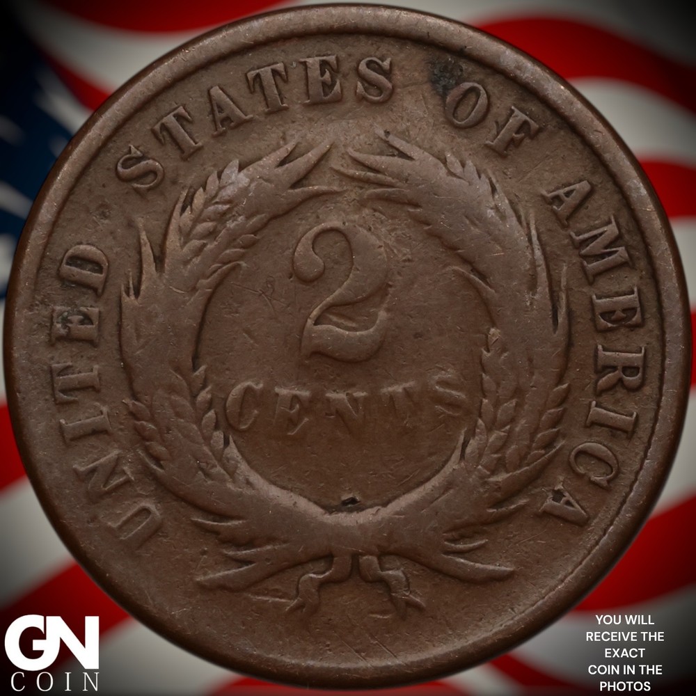 1865 2 Cent Piece A0898