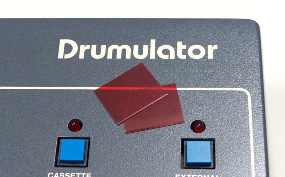 NEW 2pcs Red 7-Segment Display Covers for EMU E-mu Drumulator Drum Machine