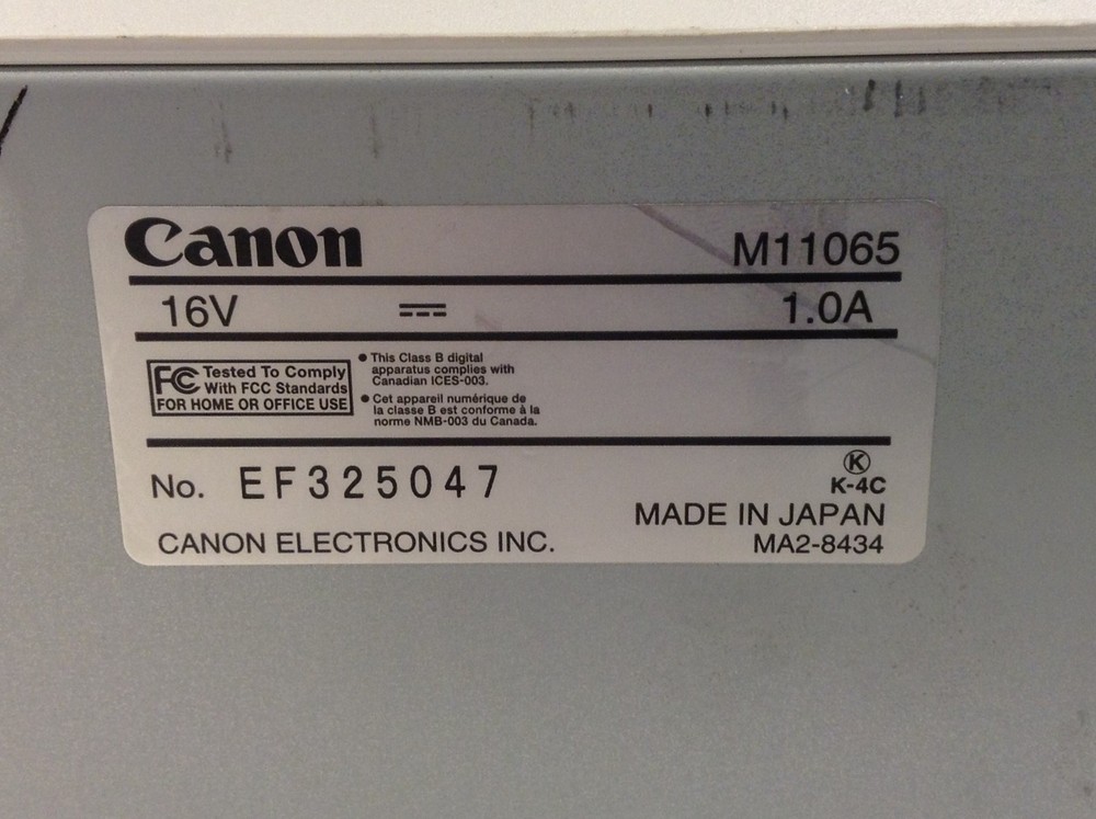Canon imageFORMULA DR-2010C USB Document Scanner w/ ADF 450 Scan Count WORKING