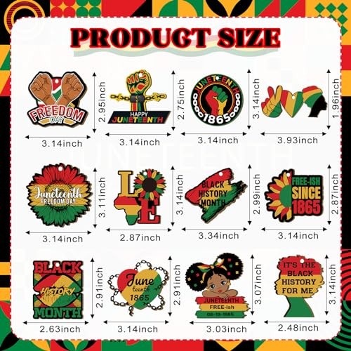 36 Pcs Juneteenth Decorations Black History Month Hanging Decorations