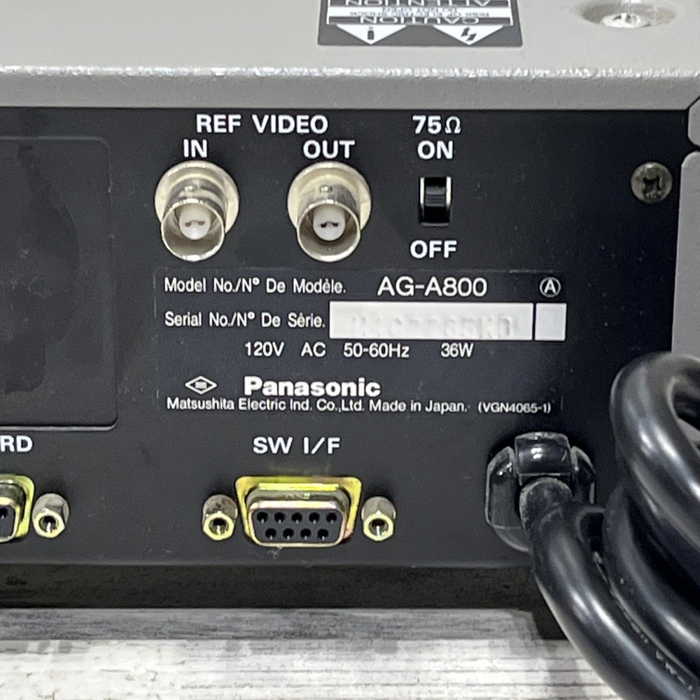 Panasonic AG-A800 Commercial Editing Controller System Powers On Untested *Read*