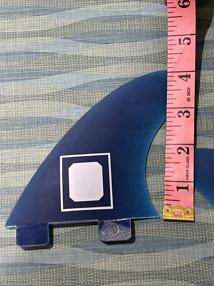 Canvas surfboards Transparent Blue Sides 2Fin Set