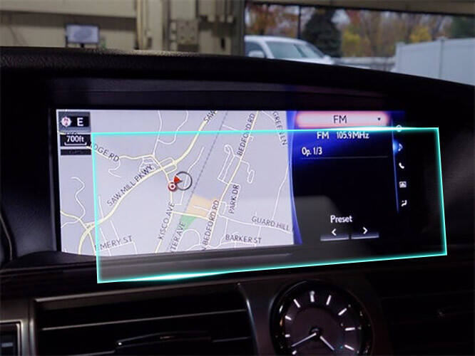 Crystal Clear Screen Protector for 2016 Lexus LS 460 Vehicle Navigation