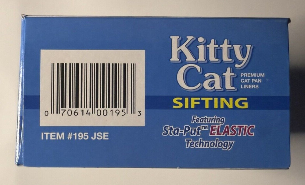 Kitty Cat Pan Disposable Elastic Sifting Liners- 5-Pack + 1 Solid Transfer-2Pack