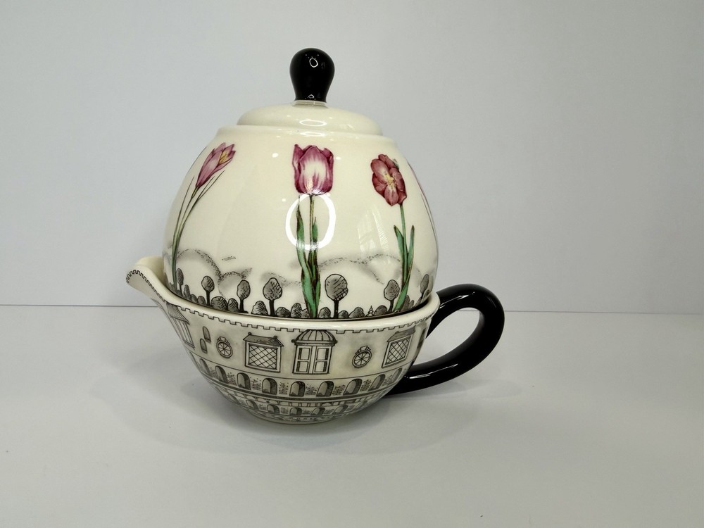 The Bombay Company 3-piece Stackable Creamer & Sugar Set 2002