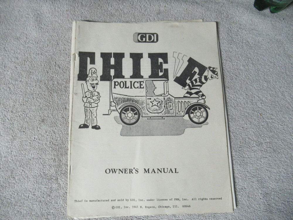 THIEF GDI   arcade game manual