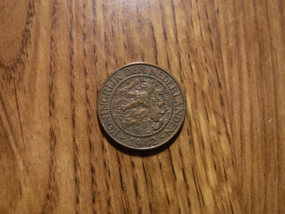 NETHERLANDS 1 CENT 1942 COIN (504)