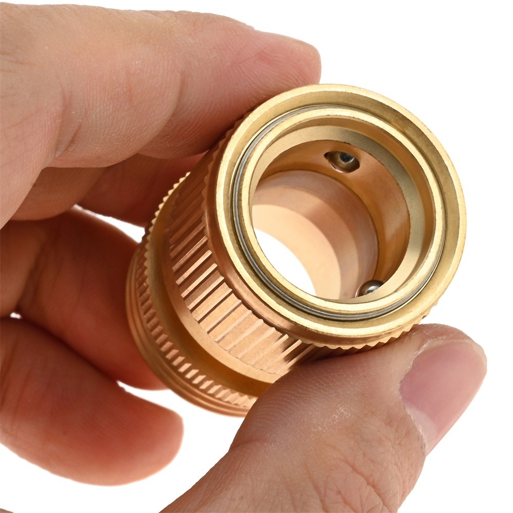 2Pack Garden Hose Quick Connector Solid Brass 3/4 inch GHT Quick Connect Release