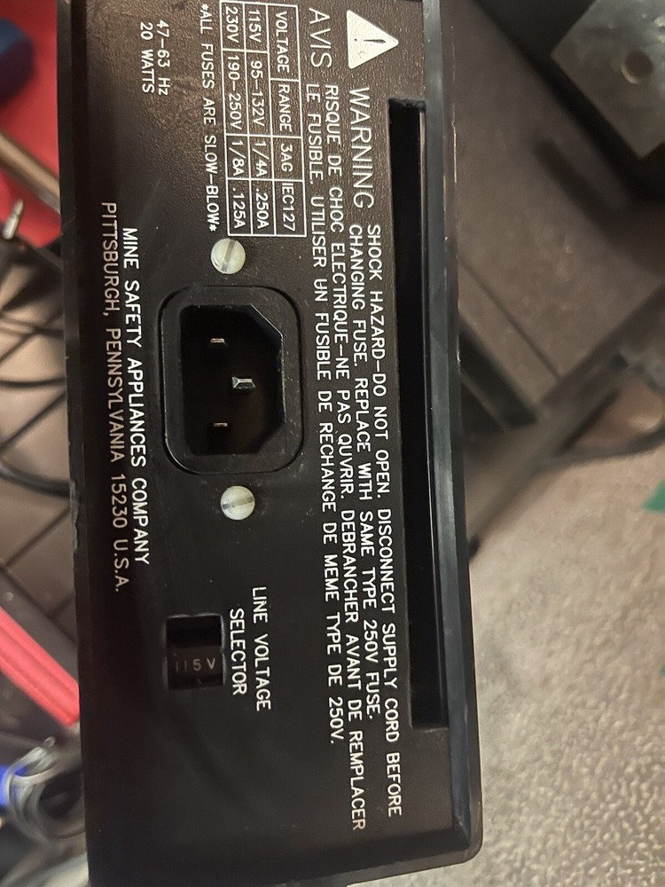 MSA 100 amp constant charger Part # 486380
