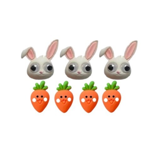 All Ears Craft Embellishment Set - Easter Craft Sewing Scrap- Shelly's Buttons