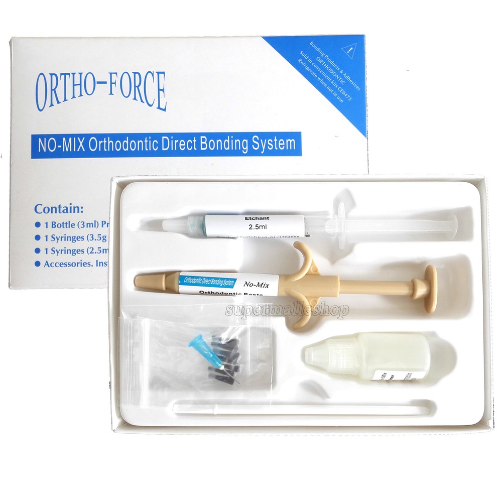 Dental Orthodontic Adhesive Res Paste Kit For Brackets Braces Bonding