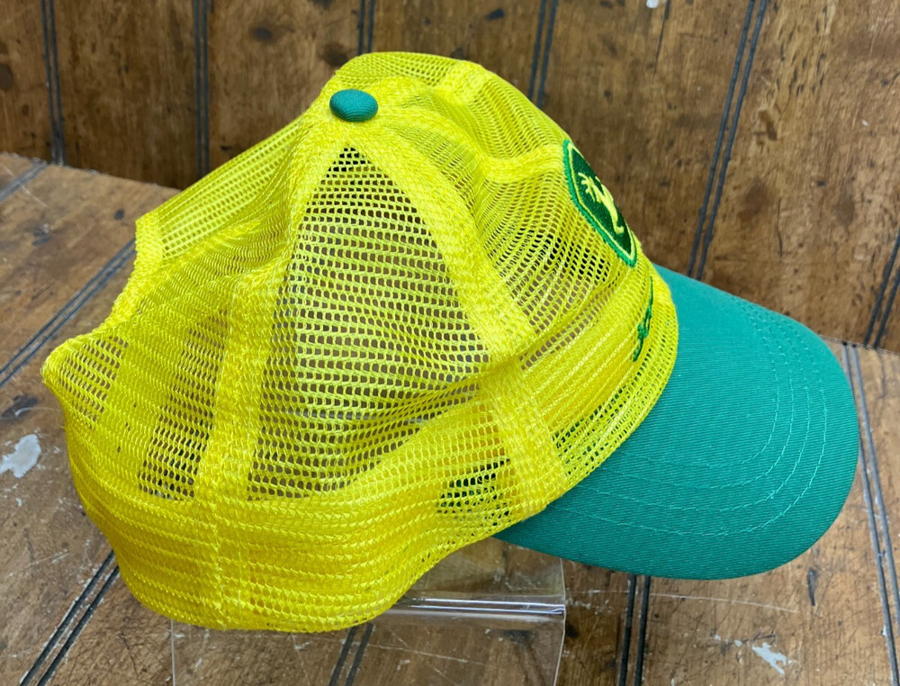 John Deere Yellow & Green Mesh Snapback Trucker Hat #8