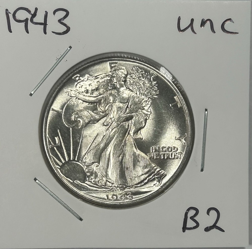 1943 Walking Liberty Half Dollar Coin Uncirculated