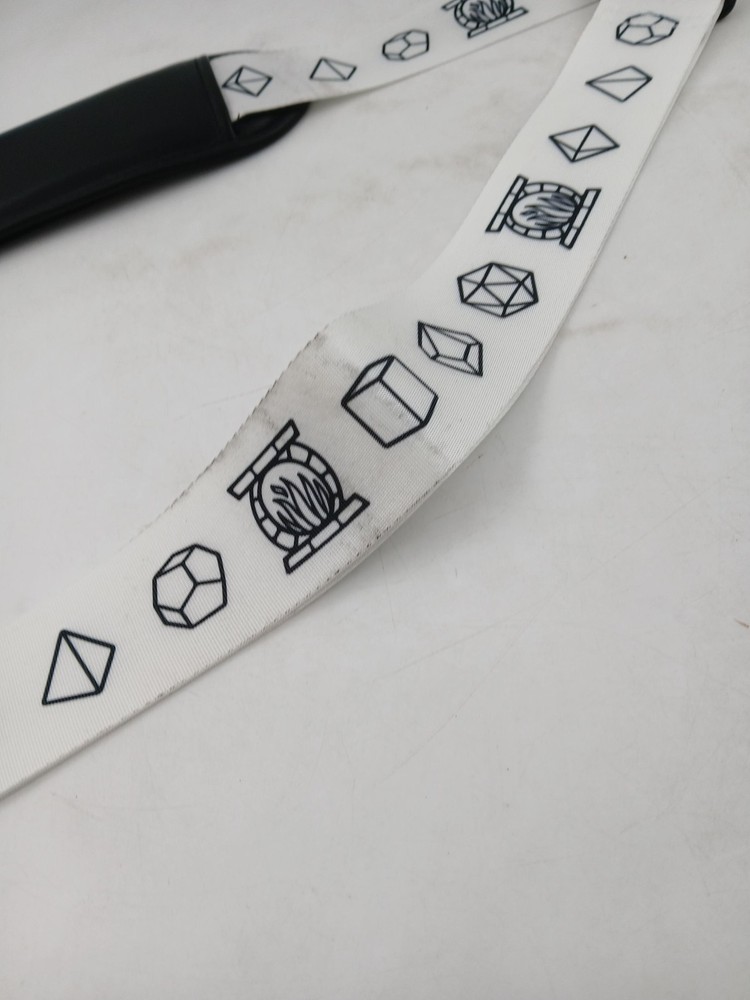 Dungeons Dragons Dice Pattern Shoulder Strap Adjustable Replacement Padded Hooks
