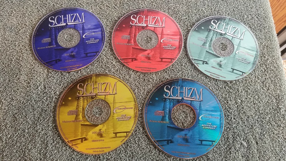 SCHIZM Mysterious Journey PC 2001 Five Discs D2