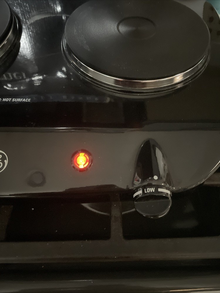 GE Double Burner Table Stove Model 168996 General Electric Buffet Range Camping