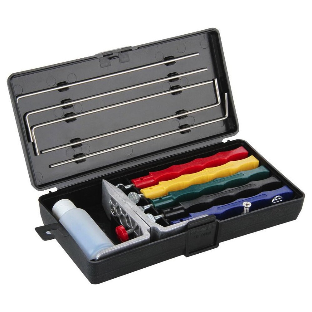 5 Stone Controlled Angle Precision Professional Knife Sharpening System Set US *