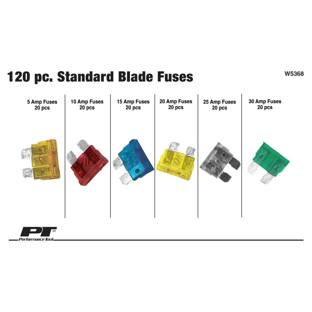 Performance Tool W5368 Performance Tool ATO Fuse Assortment - 120 Piece