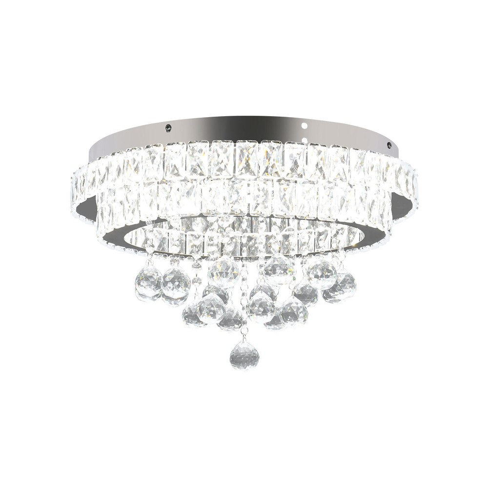 3 Colors Adjustable Crystal Ceiling Light w/Remote Control LED Ceiling Light
