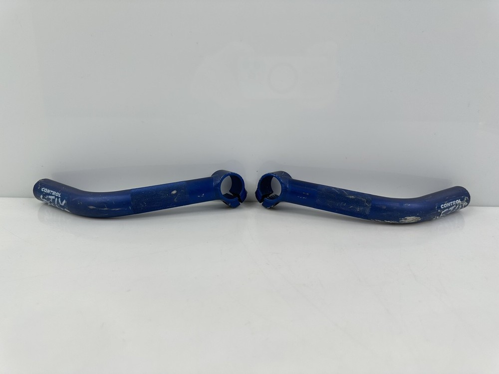 Vintage Control Tech Team Issue Control Stix Bar Ends Blue USA HTF