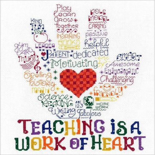 Let's Hug a Teacher by Imaginating cross stitch pattern