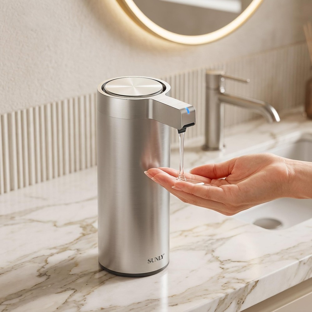 Touchless Automatic Soap Dispenser – Clog-Pump, 0.2s Fast , USB-Rechargeable,...