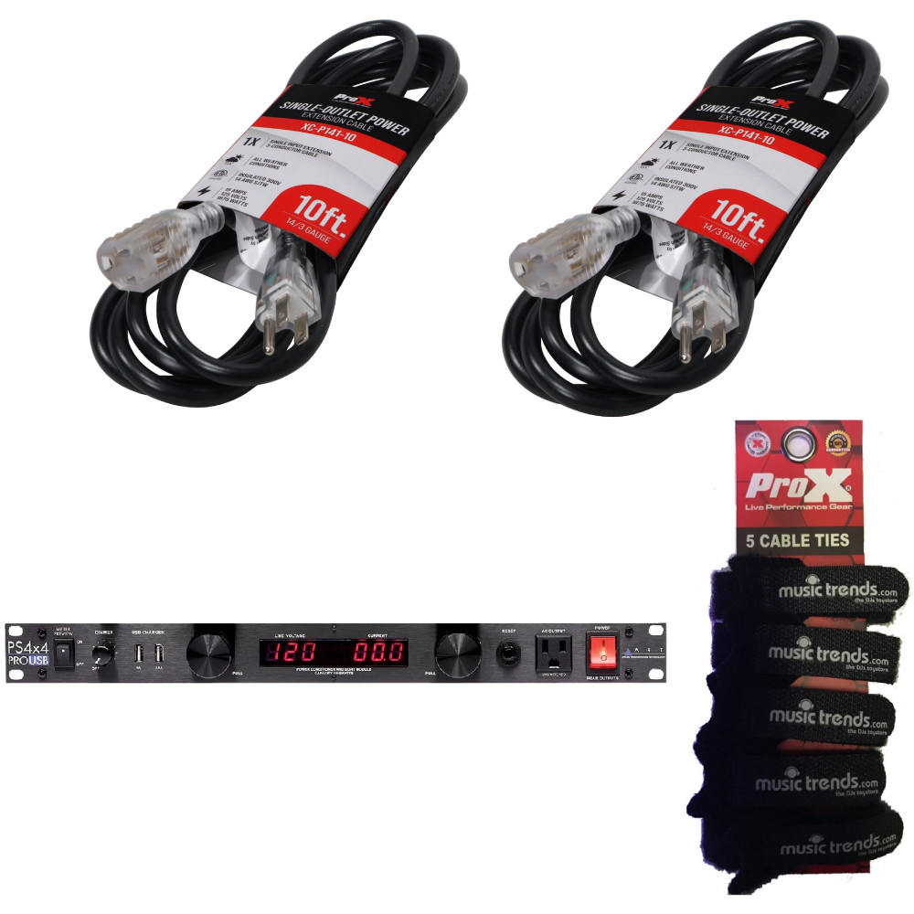 ART PS4X4 PRO USB Power Distribution System + 2x 10' Power Extension Cables