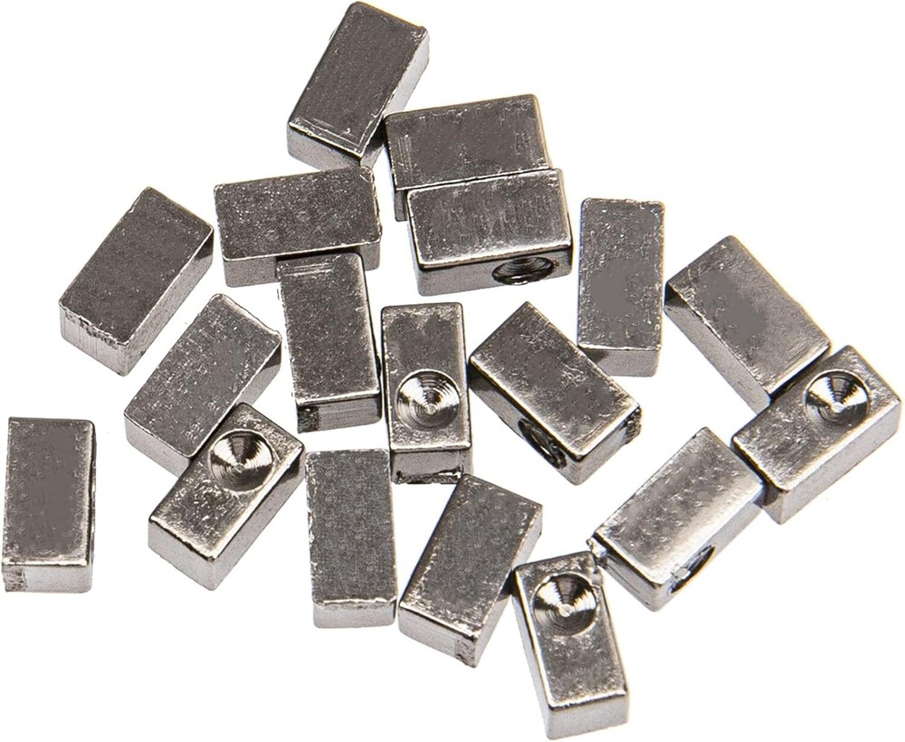 18Pcs Yootones Tremolo Bridge Saddle String Lock Insert Blocks Black