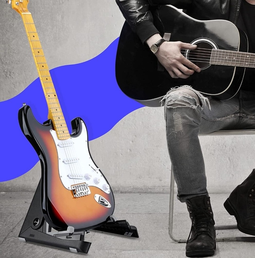 Donner DS-2 Foldable Guitar Stand ABS Plastic w/ Silicone Pads