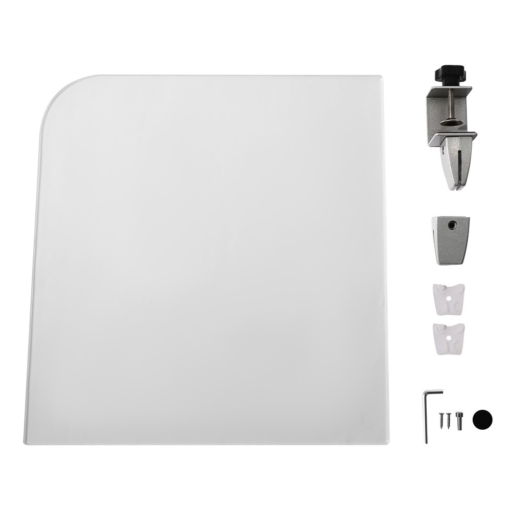 Rectangle Clamp-on Office Partition, Indoor Desk Divider, Desktop Privacy Panel