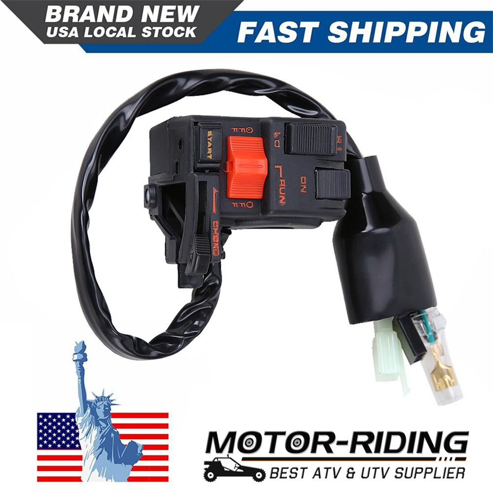 35200-HA6-681 Left Handlebar Switch Start Kill Stop Headlight for Honda ATC250