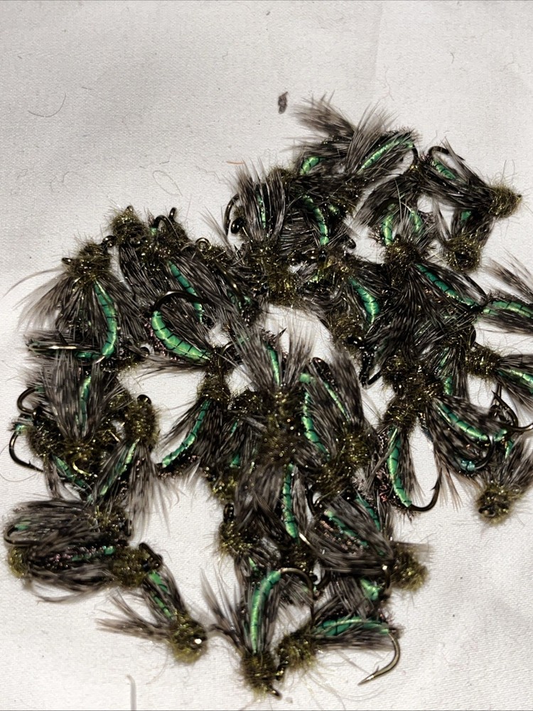 Soft Hackle Green Caddis Size #8 (6ct)
