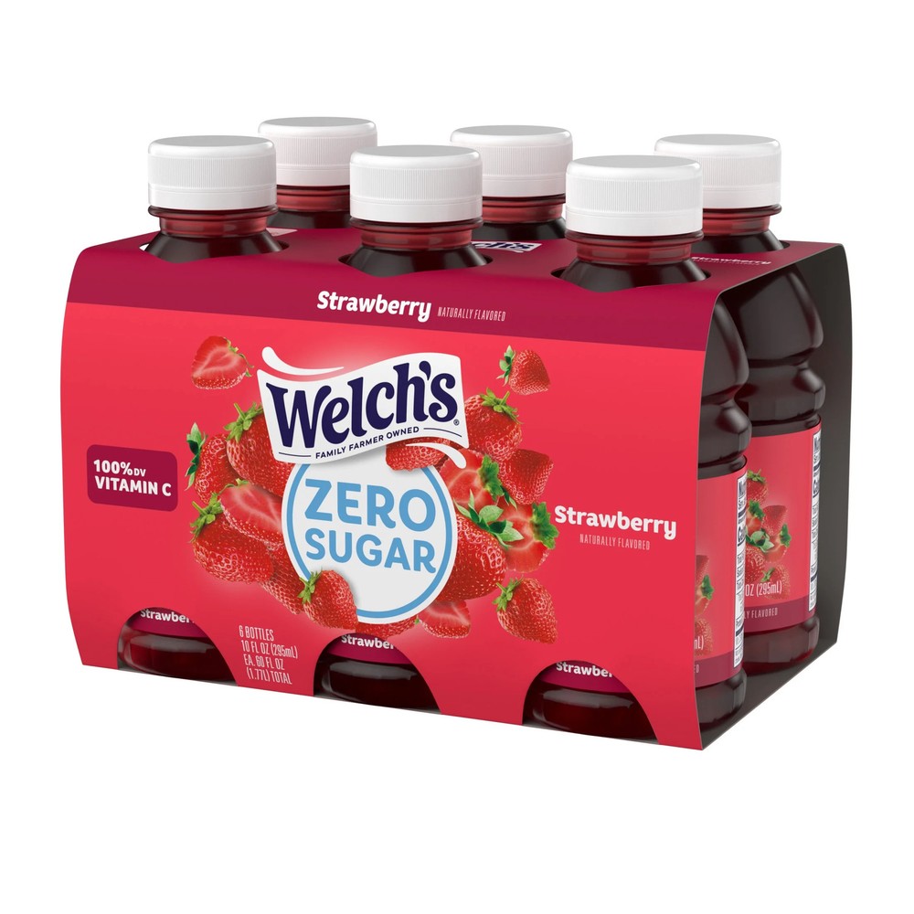 Welch’s Zero Sugar Strawberry Drink Bottle 10 fl oz