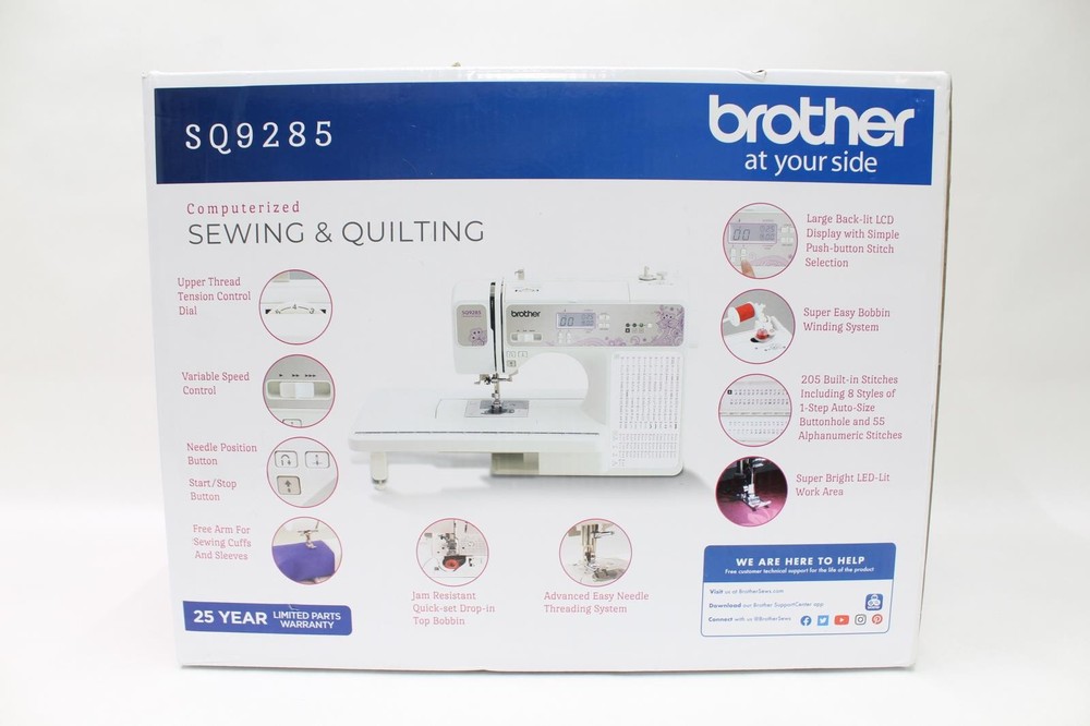 Brother Computerized Sewing & Quilting Machine w/ Wide Table, Elite Model SQ9285