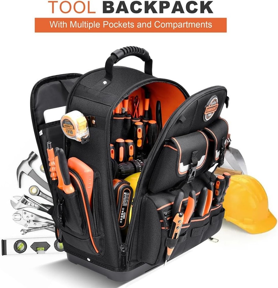 Tool Backpack Heavy Duty – Tool Backpack with Molded Base