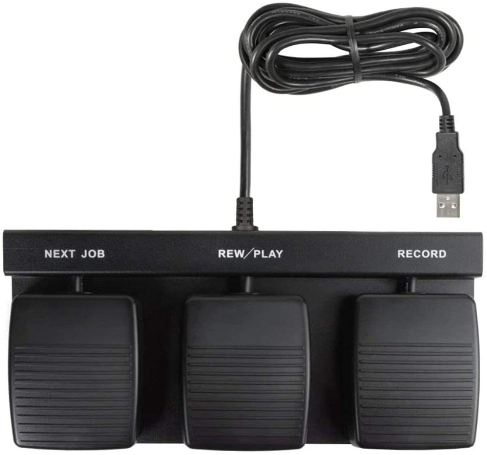 DAC FP-110-USB 3-Function USB Foot Pedal Control For use with Computers