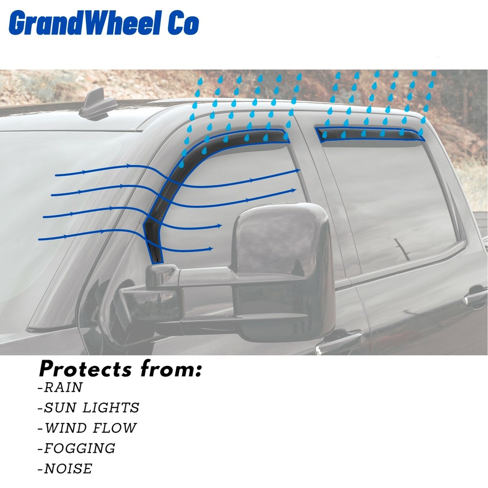 Rain Guards Vent Visors Shade for 2014-2020 Nissan Rogue