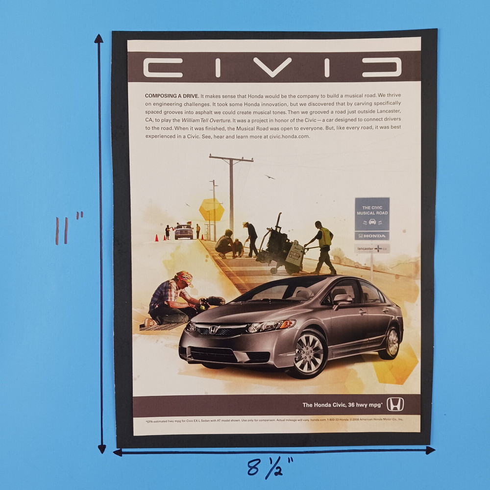 2009 Honda Civic Print Advertisement