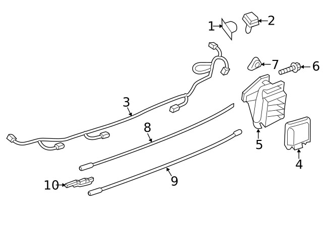 Genuine Ford Blind Spot Detection System Warning Sensor Bracket JL1Z-14D189-B
