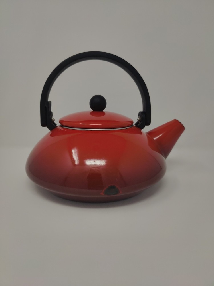 Le Creuset Red Enameled Steel Tea Kettle