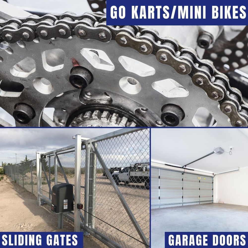 #60 Roller Chain 50 Feet with 5 Connecting Links