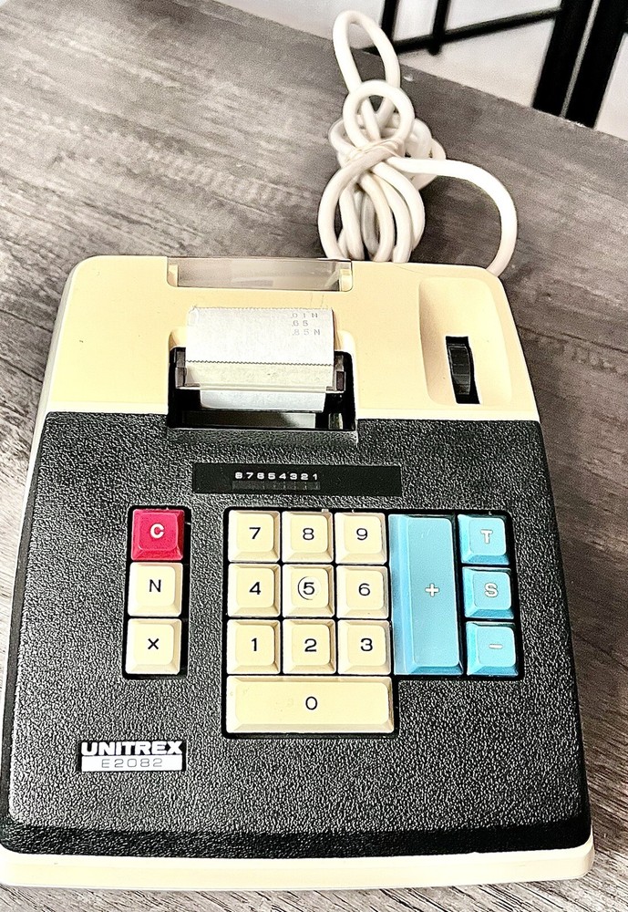 1970s Unitrex Electric E2082 ● 10 Key Adding Machine